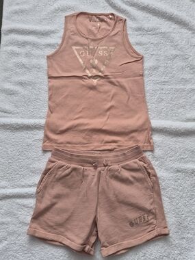 GUESS Peach Tank Top & Shorts Set